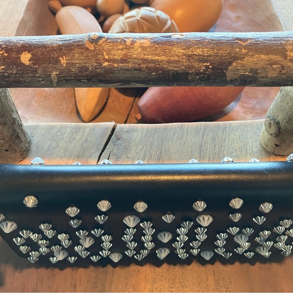 Christian Louboutin Black Studded Wallet - Picture 7 of 11